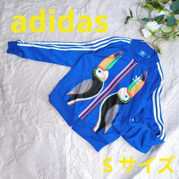 [ adidas ] 투칸 패턴 저지 S 사이즈 블루