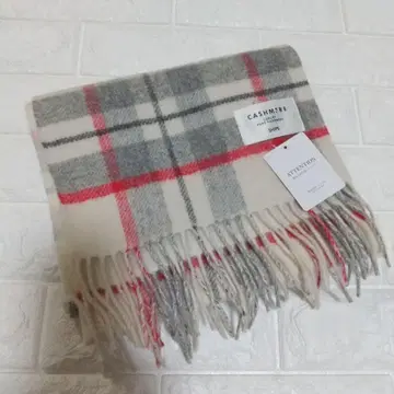 SHIPS 캐시미어 체크 무늬 머플러