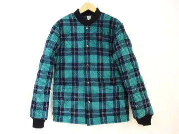 침낭 리메이크 80s 빈티지 타입 퀼팅 자켓 체크