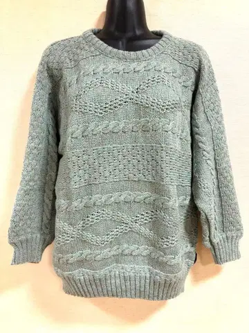 서독제 elegance sport 케이블 짜임 니트 38 빈티지