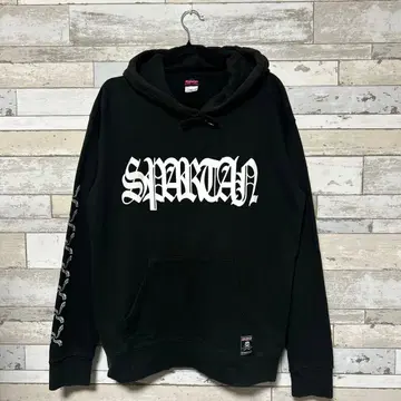 Spartan 블랙 후드티 XL