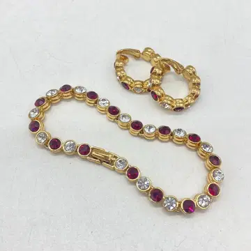 D'ORLAN 팔찌 귀찌 비쥬 레드 골드