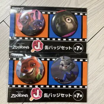 새상품 주토피아 닉 주디 캔뱃지 세트