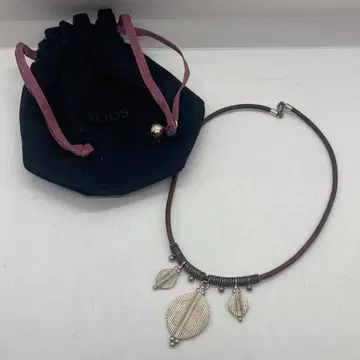 TOUS 토우스 925 가죽 보헤미안 목걸이