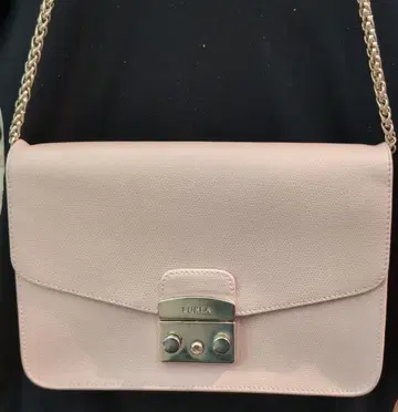 FURLA 핑크 가죽 숄더백