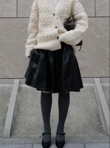 마차트 에코 레더 스커트