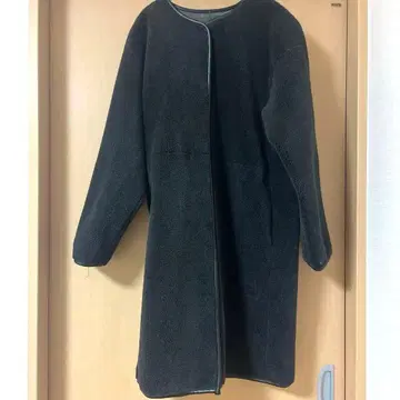 le.coeur blanc 블랙 플리스 자켓