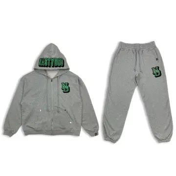NASTYDOG 집 후디 세트업 그레이