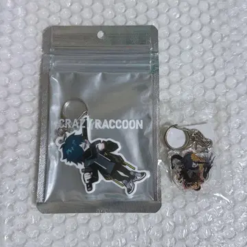Crazy Raccoon CR 스토어 아크릴 키체인 VanilLa
