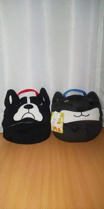 웜 쿠로야나기 & 웜 브르통 후드 부착 담요 강아지 이누 2종