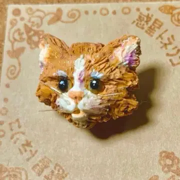 회화 같은 고양이 브로치