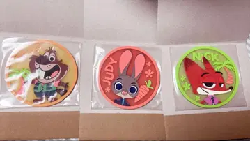 주토피아2 클리어 러버 코스터 주디 닉 니블스 세트