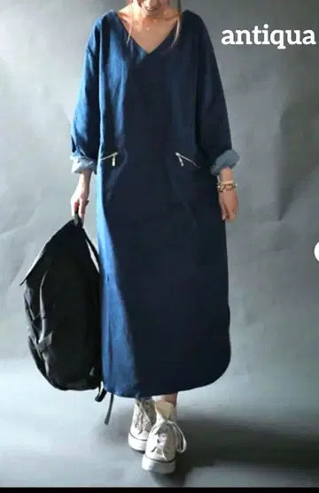 안티카 데님 원피스