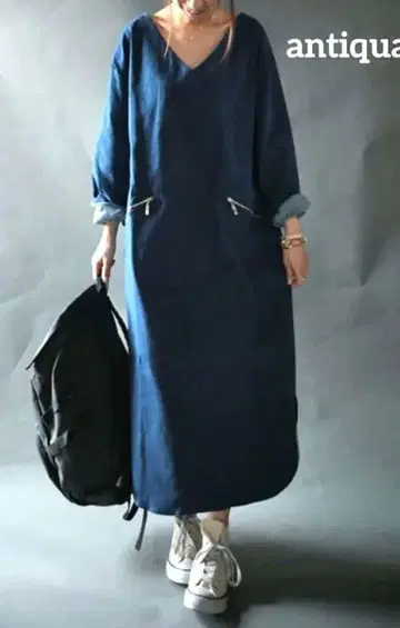 안티카 데님 원피스