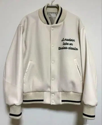 도킹 바시티 자켓 MyLanka 아이보리