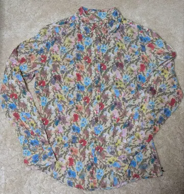 폴스미스 블랙 폴스미스 꽃무늬 올 패턴 긴팔 셔츠