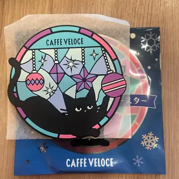 카페 베로체 블랙 고양이 겨울 캠페인 코스터