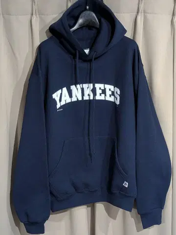Y2K 러셀 Yankees 양키스 후드 맨투맨