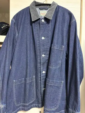 백 넘버 데님 커버올 XL