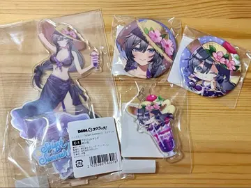 Splash Summer 키사라 아크릴 스탠드 아크릴 키링 캔 배지