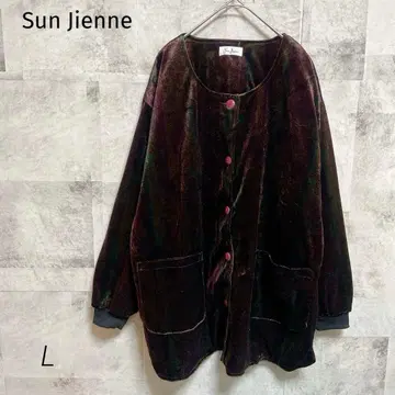 Sun Jienne [ L ] 자켓 벨로아 원단 빈티지 복고풍 느낌 빅