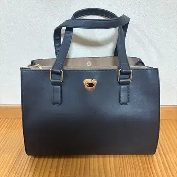 블랙 토트백 대용량 합성 피혁