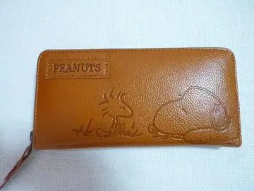 [ 새상품 ] SNOOPY 소가죽 장지갑 SNPY-73053 카멜