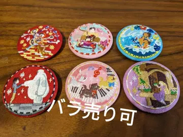 [ 당일 배송 ] Disney Characters 자수 캔뱃지 비스킷 2