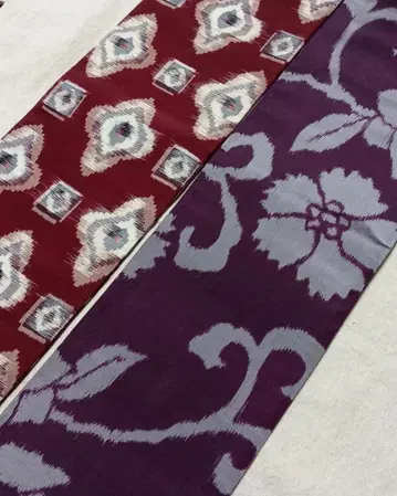 No.1785 명선 순수 실크 반폭 오비 헤코 오비 핸드메이드