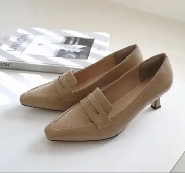 미사용 새상품 힐업 로퍼 스퀘어토 저반발 인솔