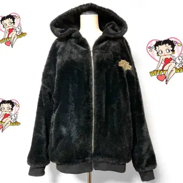 베티짱 BettyBoop 복슬복슬 후드티 L