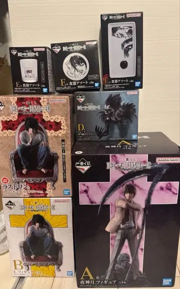 제일복권 데스노트 A B D 라스트 원 피규어 4체 세트