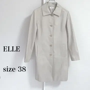 ELLE 엘르 트렌치코트 스프링 코트 사이즈 38 (M) 베이지
