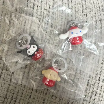 산리오 딸기 메지루시 액세서리 가챠 쿠로미 시나모롤 폼폼푸딩