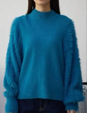 AZUL BY MOUSSY 후와후와 블루 니트