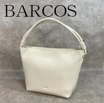 [ 미사용 ] BARCOS 발코스 소가죽 원 핸들 호보 백