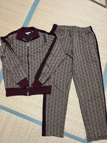 [ 컨디션 최상 ] LACOSTE 모노그램 자카드 셋업 저지 S