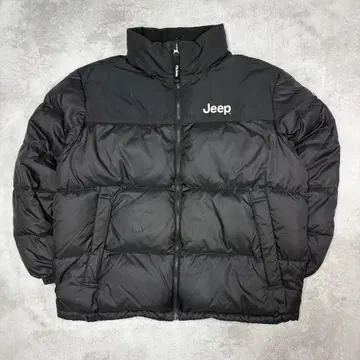 Jeep 블랙 다운 자켓 Y2K 스트릿 00's 테크 계열