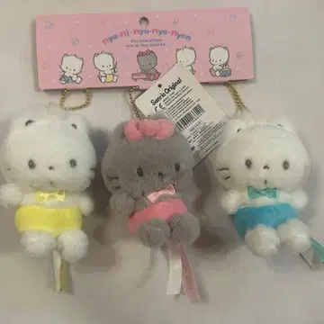 산리오 냐니뉴녜뇬 마스코트 홀더 고양이 모임