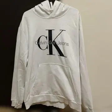 캘빈클라인 ck 후드 맨투맨 트레이닝복 화이트 CalvinKlein