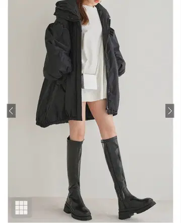 탱크 밑창 롱 부츠[zr855] 23.5cm