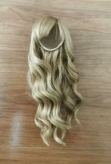 골드색 가발 6-7 인치 (?)