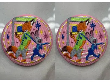 디즈니 자수 캔뱃지 2개 주토피아 2개