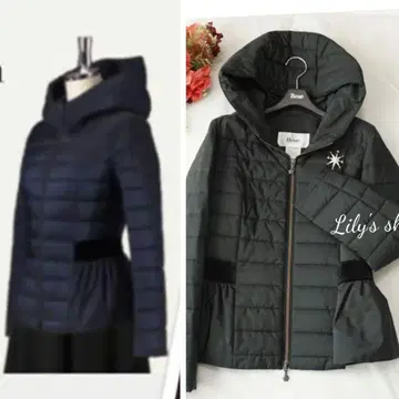 르네 충전솜 페플럼 코트