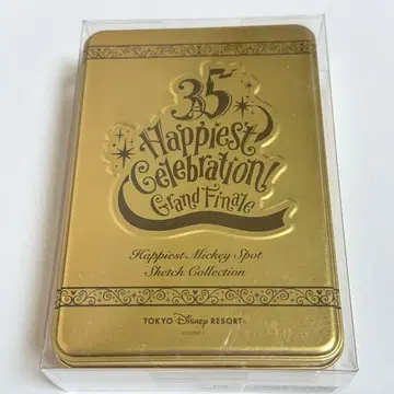 미사용 새상품 TDL 35주년 그랜드 피날레 엽서 세트 캔입