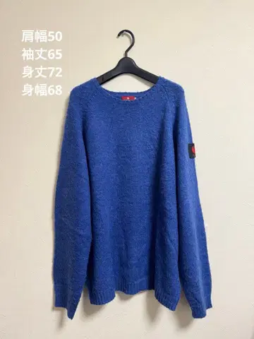 Hellrazor 파랑 크루넥 니트 L 사이즈