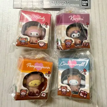 산리오 미니어처 패키지 컬렉션 가챠 4종 세트