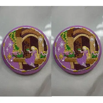 디즈니 자수 캔뱃지 2 타워 오브 라푼젤 2개