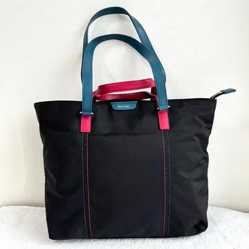 컨디션 최상 폴스미스 W 컬러 핸드 2WAY 토트백 블랙