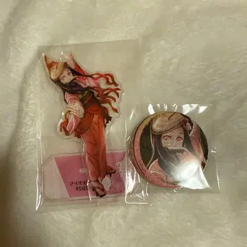 귀멸의 칼날 아와오도리 카마도 네즈코 아크릴 스탠드 캔뱃지